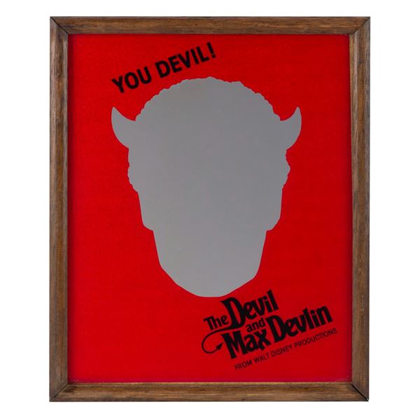 A Rare "The Devil and Max Devlin" Promotional Mirror.