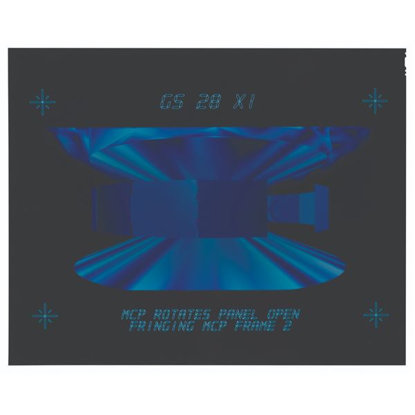 A "TRON" Master Control Program Background Color Transparency Cel.