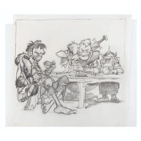 A "The Black Cauldron" Concept Drawing.