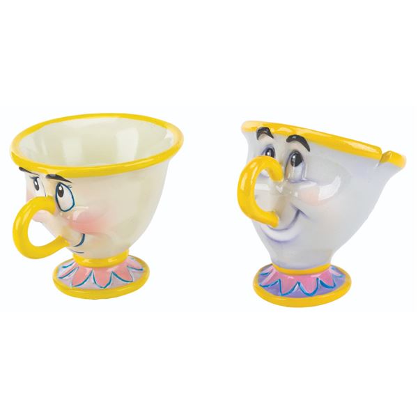 A Pair of "Beauty and the Beast" Disney Store Display Figures.