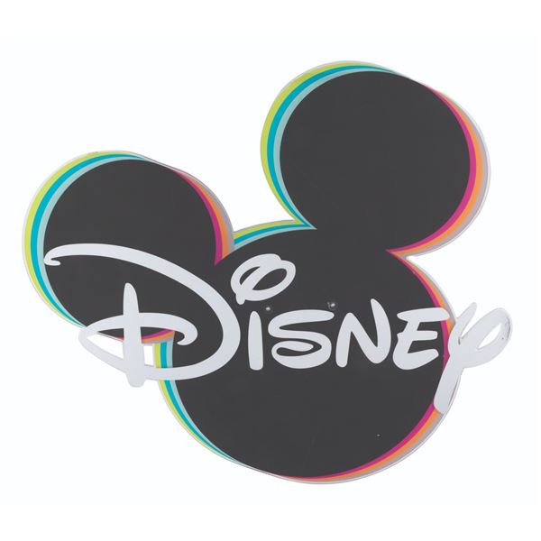 A Disney Store Display Sign.