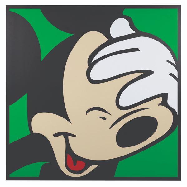 An Oversized Mickey Mouse Pop Art Wall Display.