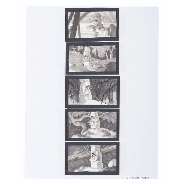 A Collection of Original "Mulan" Layout Drawings.