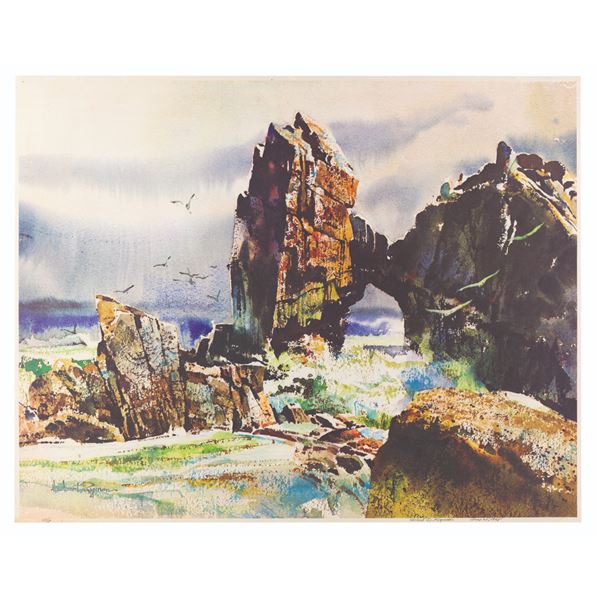 A Herb Ryman California Coast Lithograph.