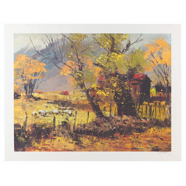 An Al Dempster Landscape Lithograph.