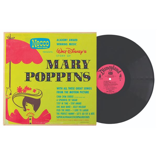 A Necco Wafers "Story of Mary Poppins" Record Album.