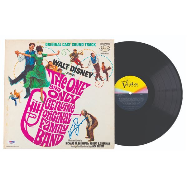 A Kurt Russell Signed "The One and Only, Genuine, Original Family Band" Soundtrack Record.