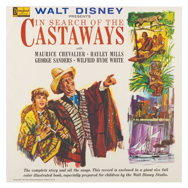 An "In Search of the Castaways" LP Cover Slick.