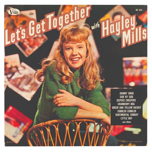 A Hayley Mills "Let's Get Together" LP Cover Slick.