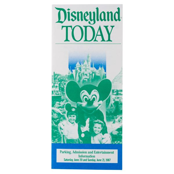 A June 1987 Disneyland Today Flyer