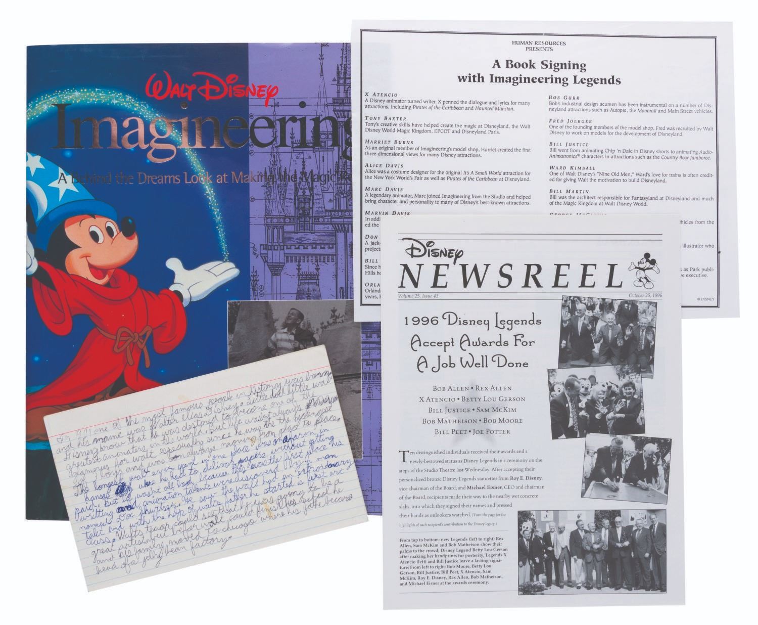 A Multi-Signed Walt Disney Imagineering Book. - Van Eaton Galleries