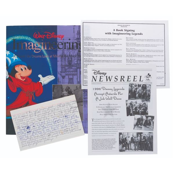 A Multi-Signed Walt Disney Imagineering Book.
