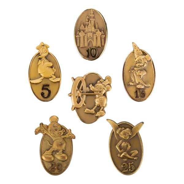 A Cast Member Service Pin Collection.