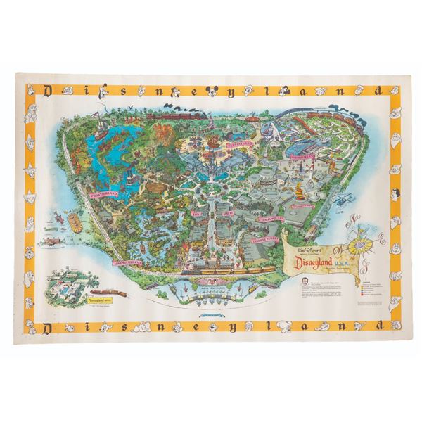 A 1958-B Disneyland Souvenir Map.