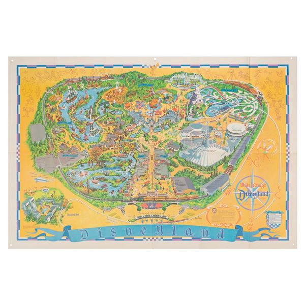A 1968 Disneyland Souvenir Map.