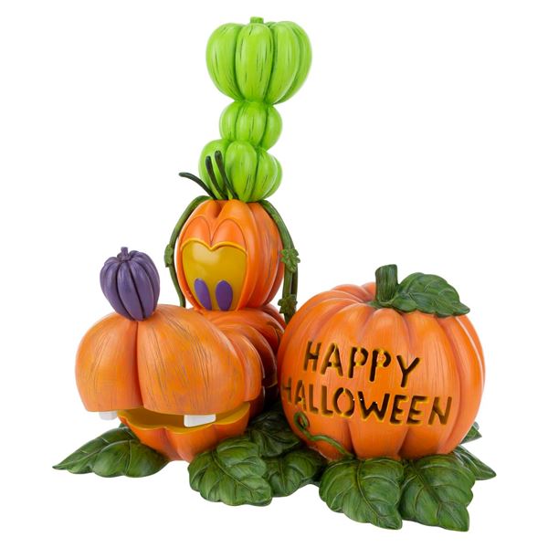 A Disney Parks Halloween Time Goofy Pumpkin Medium Fig.