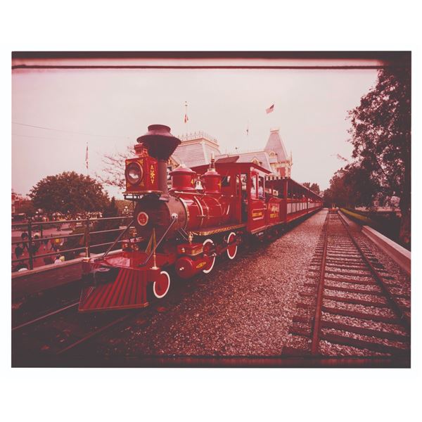 An Oversized Disneyland Railroad Photograph.