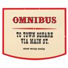 Image 1 : A Main Street U.S.A. Omnibus Stop Sign.