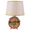 Image 3 : A Disneyland Tin Litho Drum Lamp with Mickey and Friends Lampshade.