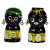 Image 1 : A Set of Adventureland Native Salt and Pepper Shakers.
