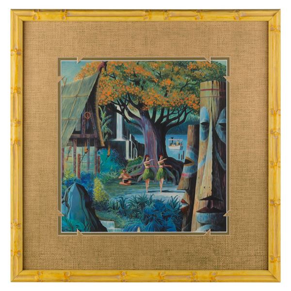 A Tahitian Terrace Concept Print.