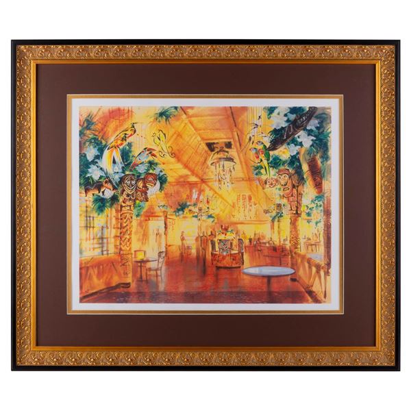 A Tiki Room Restaurant Concept Print.