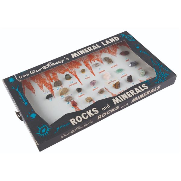 A Walt Disney's Mineral Land Rocks and Minerals Kit.