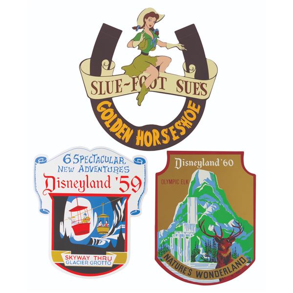 A Boxed Set of Three Limited Edition Attraction Shields.