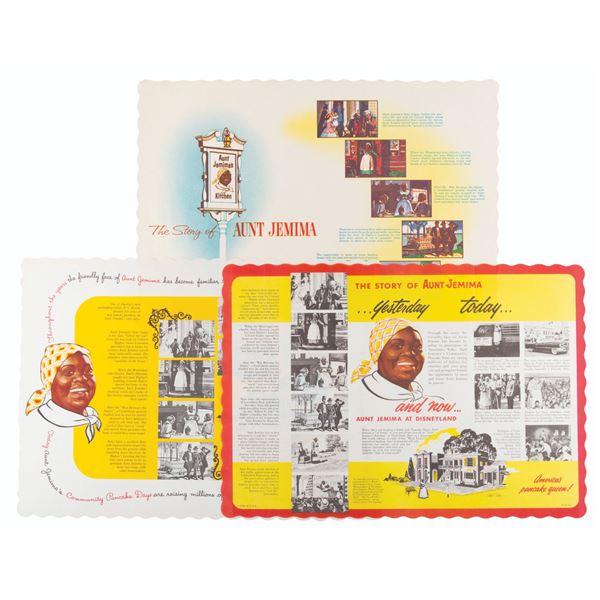 A Trio of Aunt Jemima's Kitchen Placemats.