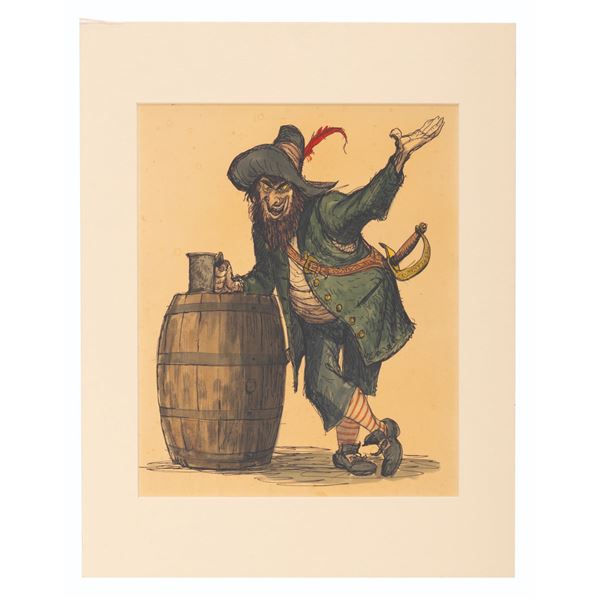 A Marc Davis Original Pirates of the Caribbean Concept Painting.