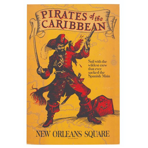 A "Pirates of the Caribbean" Attraction Poster.