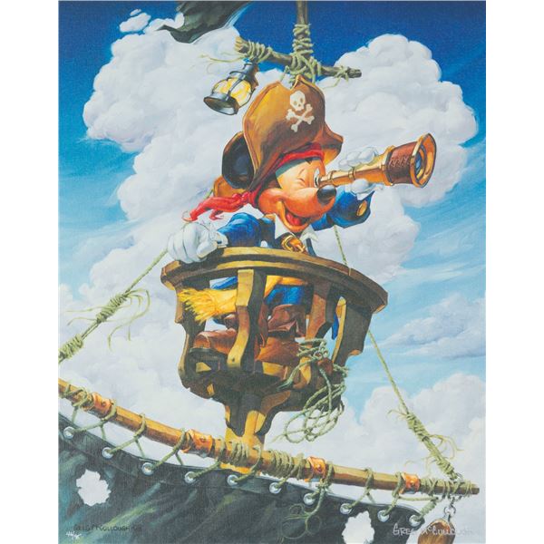 A "Pirate Mickey Mouse" Limited Edition Canvas Print.