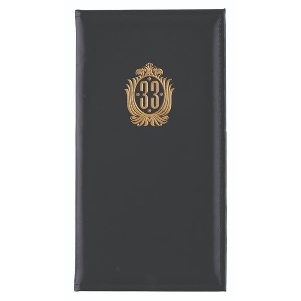 A Club 33 Bill Folder.