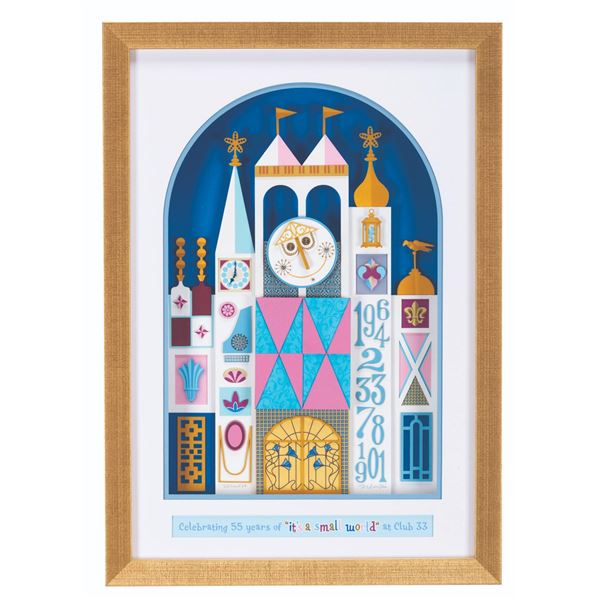 A Club 33 It's a Small World Artwork by Dave Avanzino.
