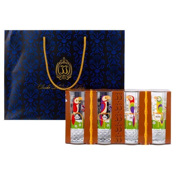 A Club 33 Tropical Hideaway SHAG Glassware Set.