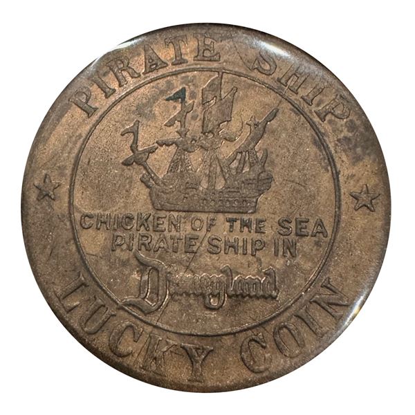 A Chicken of the Sea Pirate Ship Restaurant Lucky Coin.