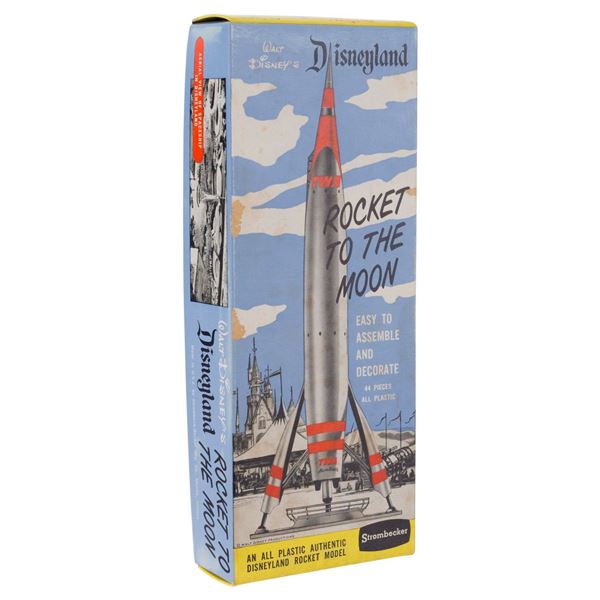A Complete Strombecker TWA Rocket to the Moon Model Kit.