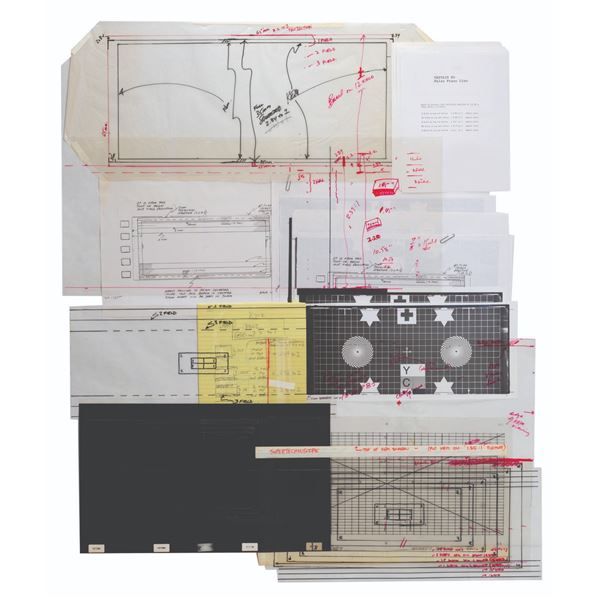 A Collection of Captain EO Aspect Ratio Layout Materials.