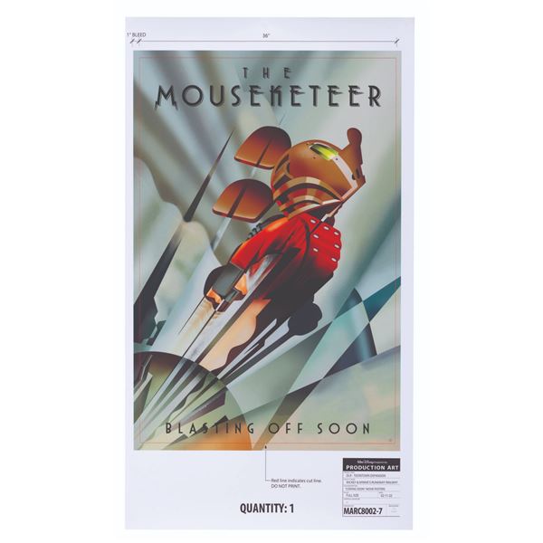 A "The Mouseketeer" Production Art Poster.