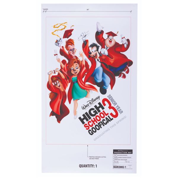 A "High School Goofical 3: Senior Year" Production Art Poster.
