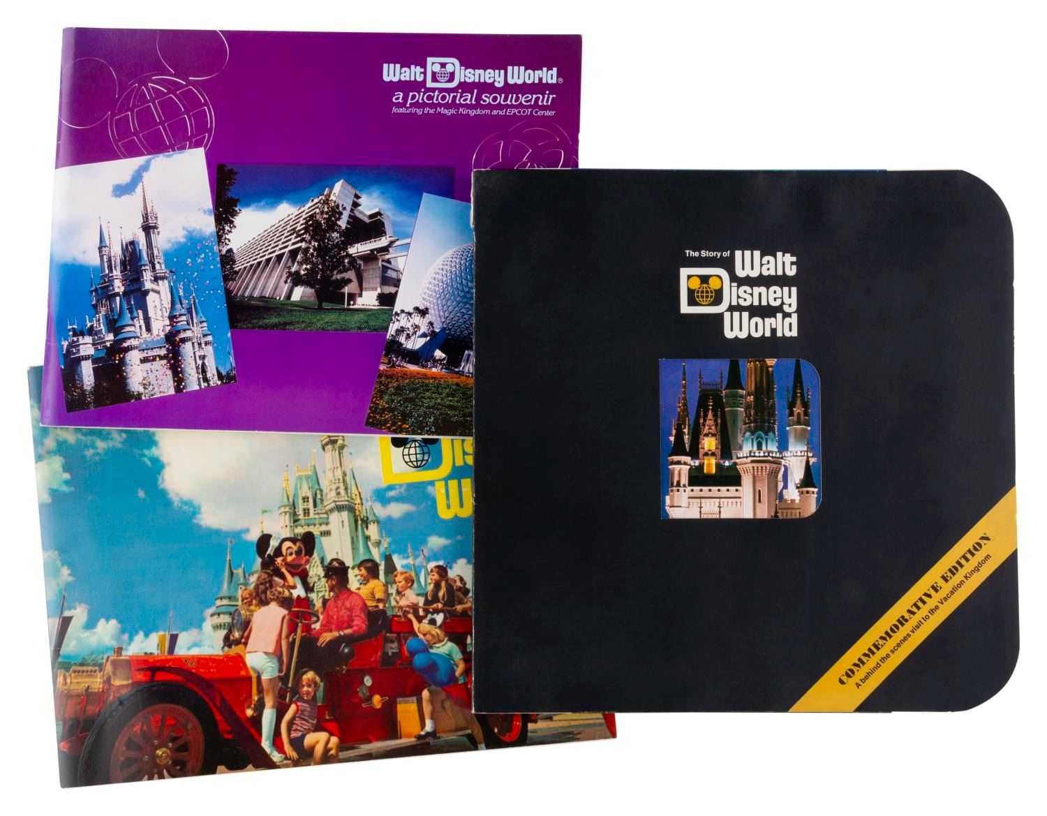 A Trio of Walt Disney World Pictorial Souvenir Books. - Van Eaton