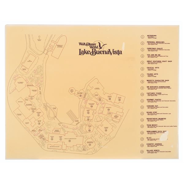 A Walt Disney World Lake Buena Vista Map.
