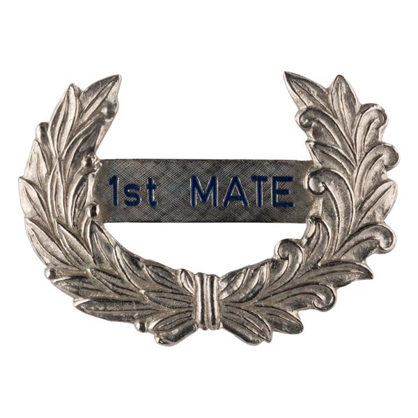 A Riverboat 1st Mate Hat Badge.