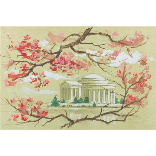 An American Adventure Concept Painting by Clem Hall.
