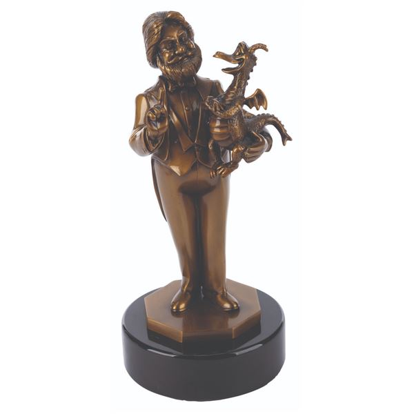 A Dreamfinder & Figment Artist's Proof Bronze Sculpture by Bill Toma.