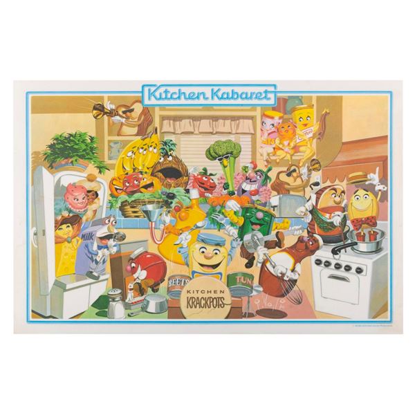 An EPCOT Center Kitchen Kabaret Placemat.