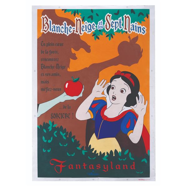 A Euro Disneyland Blanche-Neige et les Sept Nains Attraction Poster.