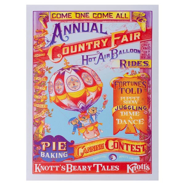 A Rare Knott's Bear-y Tales Canvas Print.