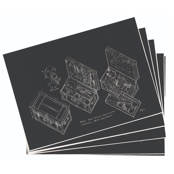 A Collection of Harper Goff "Hec Ramsey" Concept Prints.