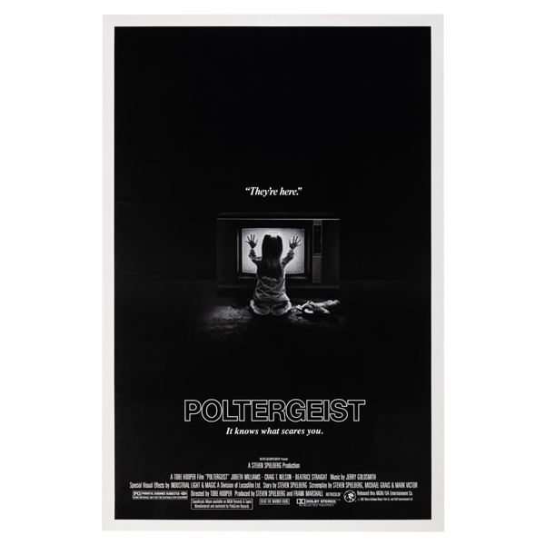 A "Poltergeist" One-Sheet Poster.